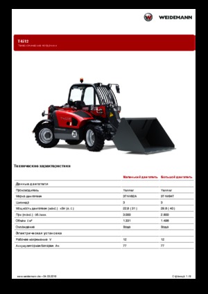 टेलीहैंडलर Weidemann T4512