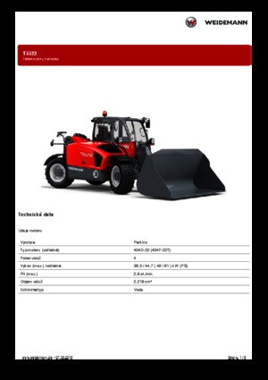 टेलीहैंडलर Weidemann T5522