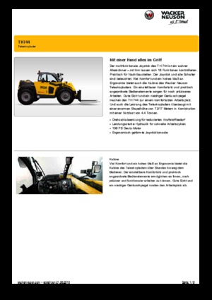 टेलीहैंडलर Wacker Neuson TH744
