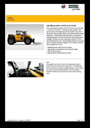 टेलीहैंडलर Wacker Neuson TH744