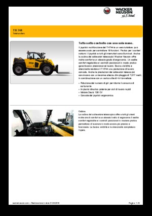 टेलीहैंडलर Wacker Neuson TH744
