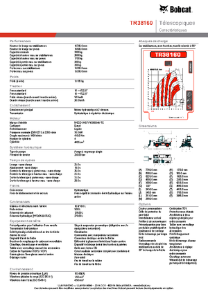 रोटेटिंग टेलीहैंडलर Bobcat TR38160