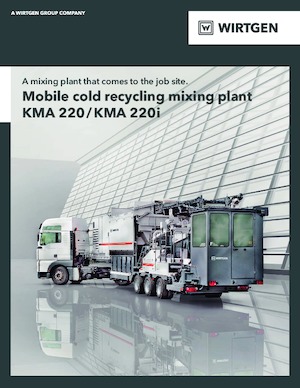 रोड रीसाइक्लिंग मशीन/-कोल्ड रीसाइकलर Wirtgen KMA 220i