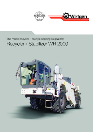 रोड रीसाइक्लिंग मशीन/-कोल्ड रीसाइकलर Wirtgen WR 2000