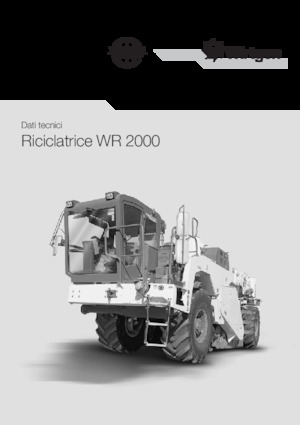रोड रीसाइक्लिंग मशीन/-कोल्ड रीसाइकलर Wirtgen WR 2000