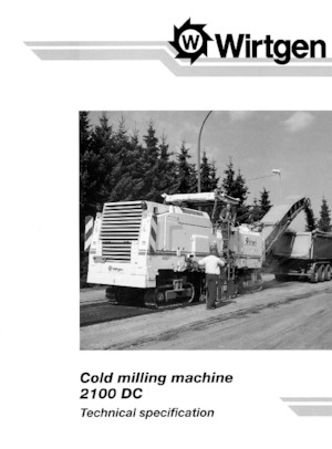 कोल्ड मिलिंग मशीन Wirtgen 2100 DC