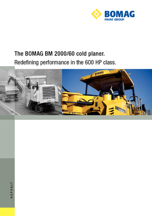 कोल्ड मिलिंग मशीन Bomag BM 2000/60