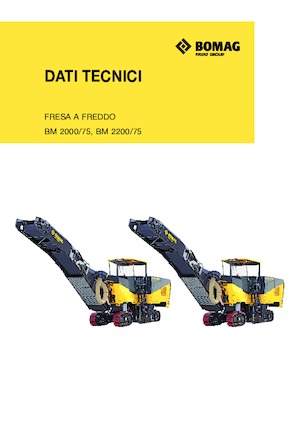 कोल्ड मिलिंग मशीन Bomag BM 2000/75