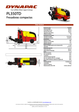 कोल्ड मिलिंग मशीन Dynapac PL 350 TD