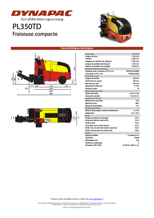 कोल्ड मिलिंग मशीन Dynapac PL 350 TD