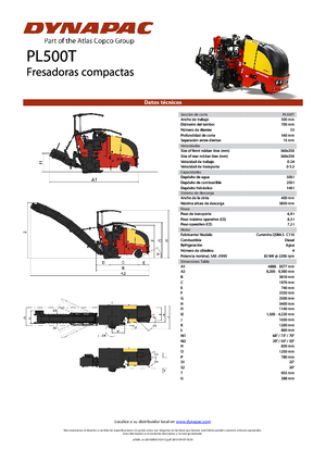 कोल्ड मिलिंग मशीन Dynapac PL 500 T