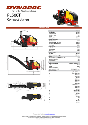 कोल्ड मिलिंग मशीन Dynapac PL 500 T