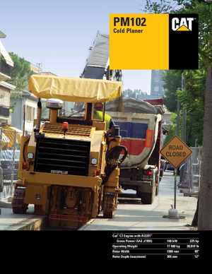 कोल्ड मिलिंग मशीन Caterpillar PM102