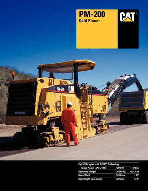 कोल्ड मिलिंग मशीन Caterpillar PM200