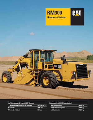 रोड रीसाइक्लिंग मशीन/-कोल्ड रीसाइकलर Caterpillar RM300