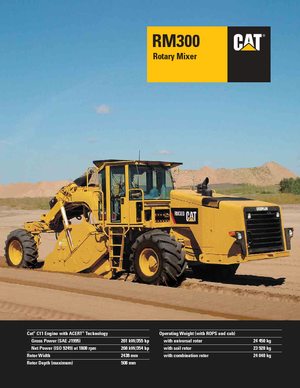 रोड रीसाइक्लिंग मशीन/-कोल्ड रीसाइकलर Caterpillar RM300