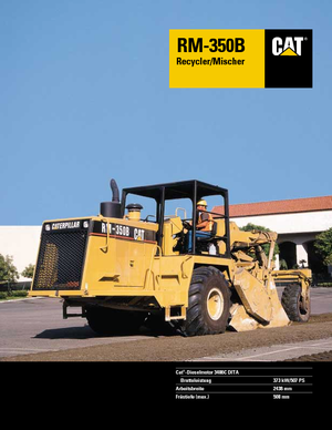 रोड रीसाइक्लिंग मशीन/-कोल्ड रीसाइकलर Caterpillar RM 350 B