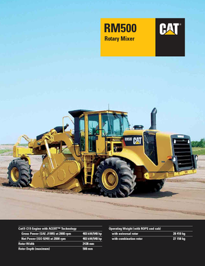 रोड रीसाइक्लिंग मशीन/-कोल्ड रीसाइकलर Caterpillar RM500 