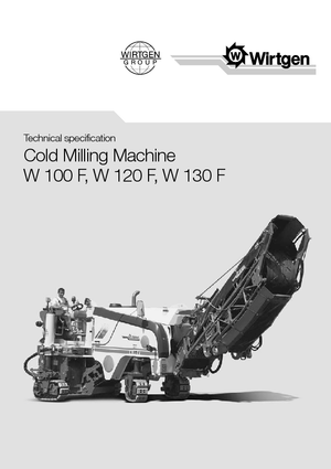 कोल्ड मिलिंग मशीन Wirtgen W 100 F