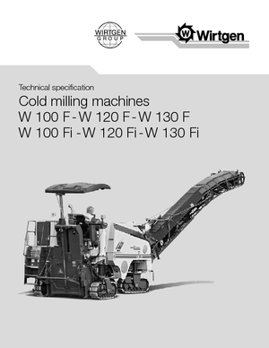 कोल्ड मिलिंग मशीन Wirtgen W 100 F
