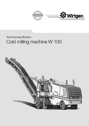 कोल्ड मिलिंग मशीन Wirtgen W 100