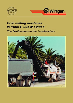 कोल्ड मिलिंग मशीन Wirtgen W 1000 F