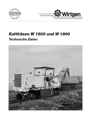 कोल्ड मिलिंग मशीन Wirtgen W 1500