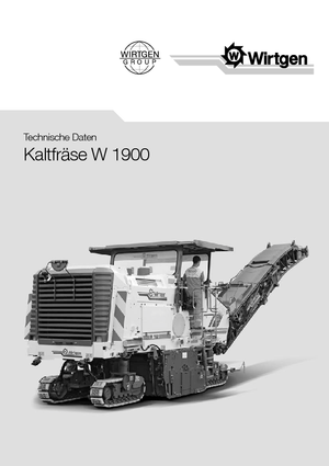 कोल्ड मिलिंग मशीन Wirtgen W 1900