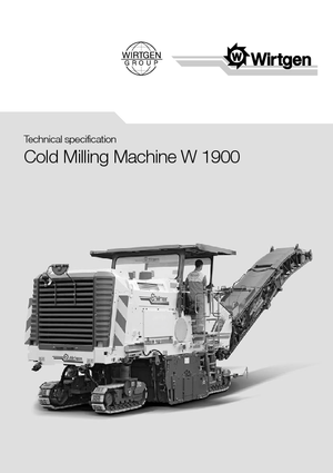कोल्ड मिलिंग मशीन Wirtgen W 1900
