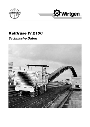 कोल्ड मिलिंग मशीन Wirtgen W 2100