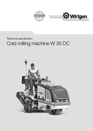 कोल्ड मिलिंग मशीन Wirtgen W 35 DC
