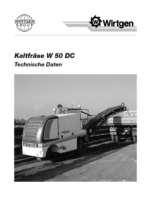 कोल्ड मिलिंग मशीन Wirtgen W 50 DC