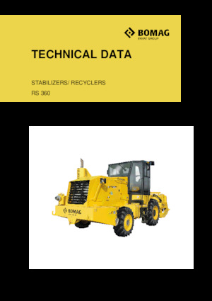 रोड रीसाइक्लिंग मशीन/-कोल्ड रीसाइकलर Bomag RS 360