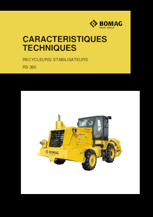 रोड रीसाइक्लिंग मशीन/-कोल्ड रीसाइकलर Bomag RS 360