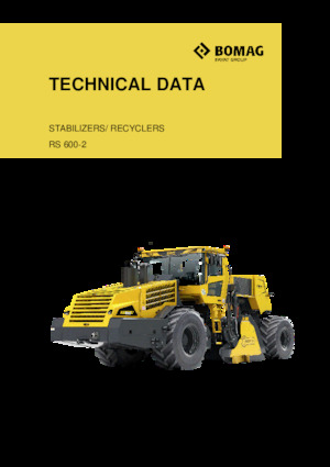 रोड रीसाइक्लिंग मशीन/-कोल्ड रीसाइकलर Bomag RS 600-2