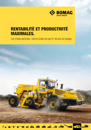 रोड रीसाइक्लिंग मशीन/-कोल्ड रीसाइकलर Bomag RS 600