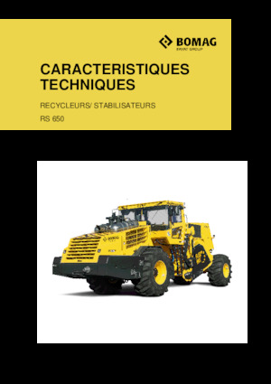 रोड रीसाइक्लिंग मशीन/-कोल्ड रीसाइकलर Bomag RS 650