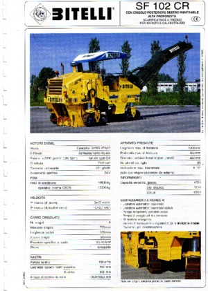 कोल्ड मिलिंग मशीन Bitelli SF 102 CR
