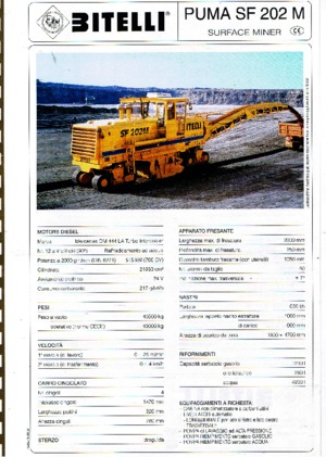 कोल्ड मिलिंग मशीन Bitelli SF 202 M