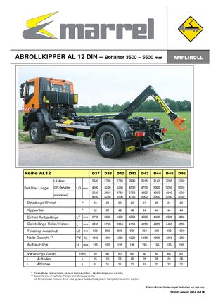 रोल-ऑफ टिपर Marrel AL 12 DIN 44 B