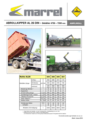 रोल-ऑफ टिपर Marrel AL 26 DIN 55 B