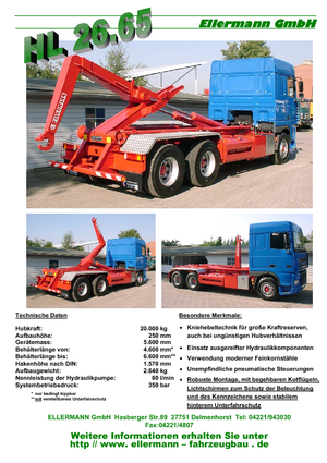 रोल-ऑफ टिपर Ellermann HL 26.65