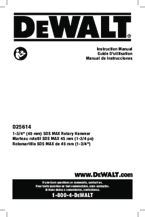 रोटरी हैमर DEWALT D25614K