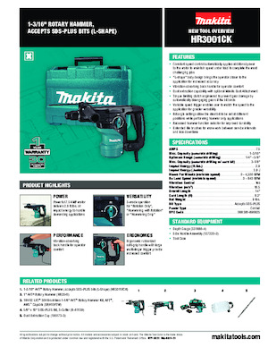 रोटरी हैमर Makita HR3001CK
