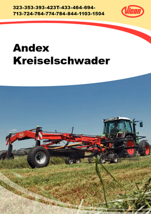 रोटरी रेक Vicon Andex 714 T Vario