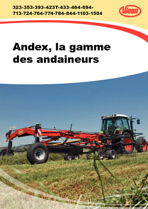 रोटरी रेक Vicon Andex 714 T Vario