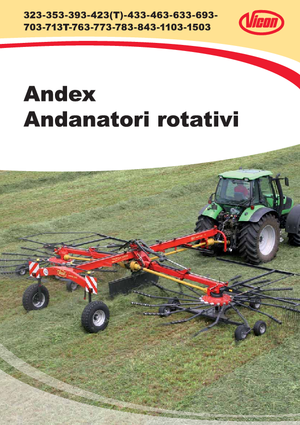 रोटरी रेक Vicon Andex 714 T Vario