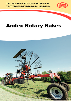 रोटरी रेक Vicon Andex 774 Vario