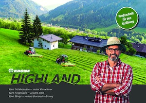 रोटरी रेक Krone Swadro S 380 Highland