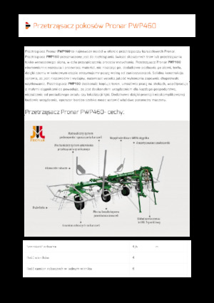 रोटरी टेडर Pronar PWP 460